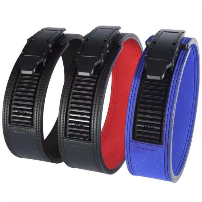 Leather Workout Belt - เข็มขัดยกน้ำหนักหนังรุ่นใหม่ ดีไซน์ใหม่ สำหรับออกกำลังกายบริเวณเอว ช่วยพยุงหลัง