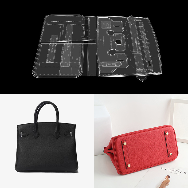 Leatherwork Patterns - ใหม่อะคริลิคหนังแม่แบบกระเป๋าสะพายกระเป๋าถือ DIY หนังเย็บรูปแบบ