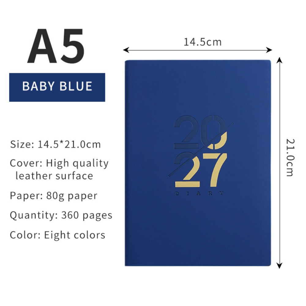 Leatherwork Plans - สมุดวางแผนงาน A5 2027 แบบ 12 เดือน