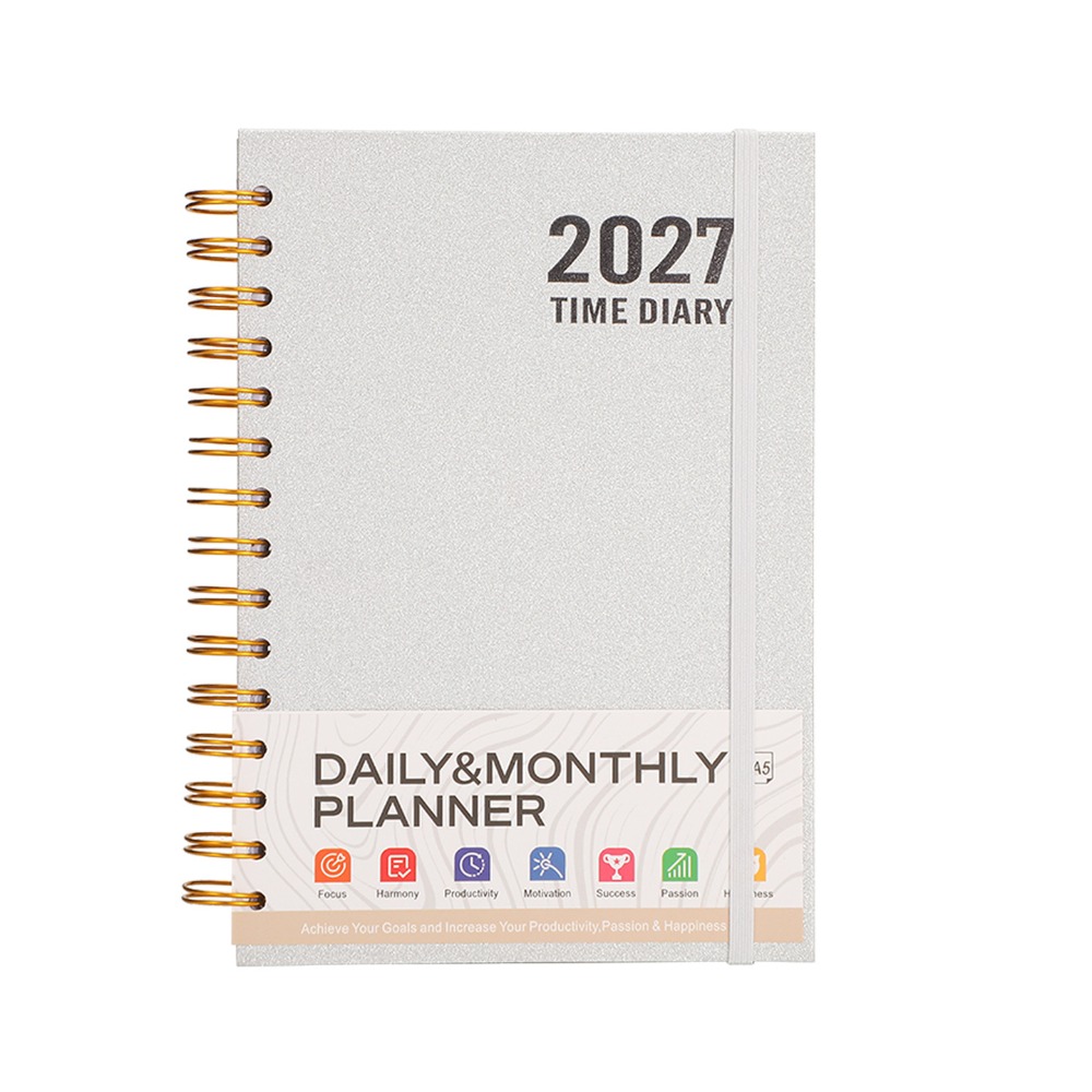 Leatherwork Plans - สมุดวางแผนงาน A5 รุ่นใหม่ ปี 2027 พร้อมสายรัดยางยืด
