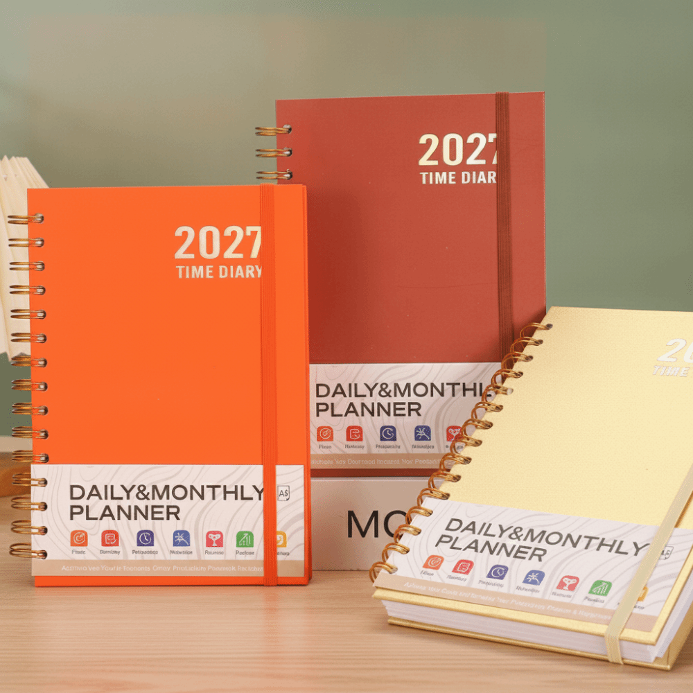 Leatherwork Plans - สมุดวางแผนงาน A5 รุ่นใหม่ ปี 2027 ภาษาอังกฤษ