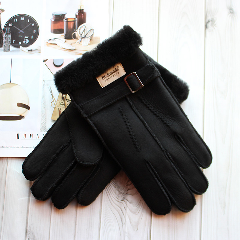 หนังแกะถุงมือขนสัตว์ผู้ชายหนาฤ - Leather Work Winter Gloves บทวิจารณ์และราคา