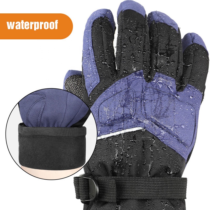 ถุงมือหนังวัวทนทาน 7.4V ป้องกั - Leather Work Winter Gloves บทวิจารณ์และราคา