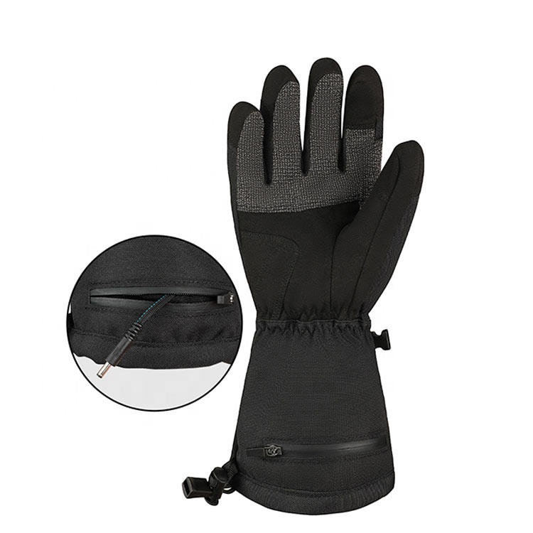 ถุงมือหนังวัวทนทาน 7.4V ป้องกั - Leather Work Winter Gloves บทวิจารณ์และราคา