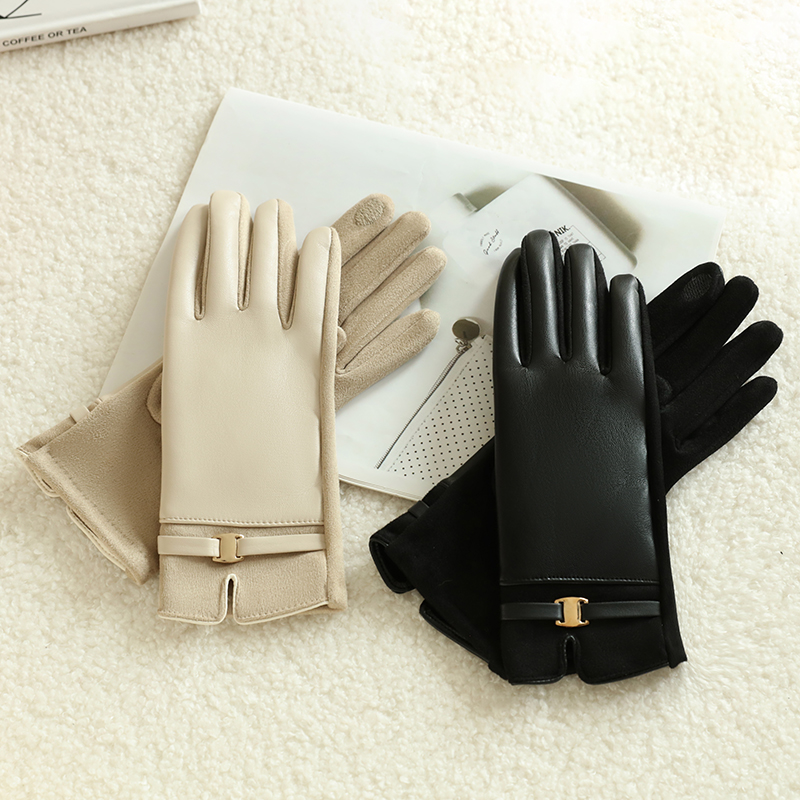 ถุงมือ 1 คู่สำหรับผู้หญิงในฤดู - Leather Work Winter Gloves บทวิจารณ์และราคา