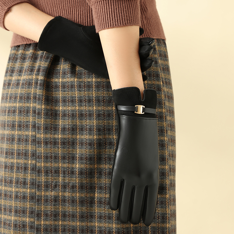 ถุงมือ 1 คู่สำหรับผู้หญิงในฤดู - Leather Work Winter Gloves บทวิจารณ์และราคา