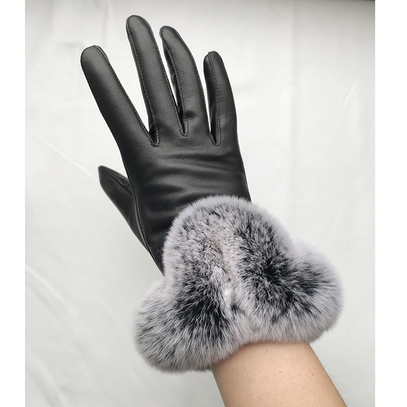 ผู้หญิงฤดูหนาวถุงมือหนังหนังแก - Leather Work Winter Gloves บทวิจารณ์และราคา