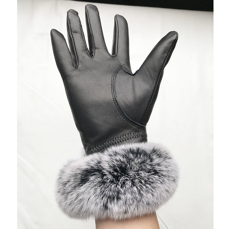 ผู้หญิงฤดูหนาวถุงมือหนังหนังแก - Leather Work Winter Gloves บทวิจารณ์และราคา