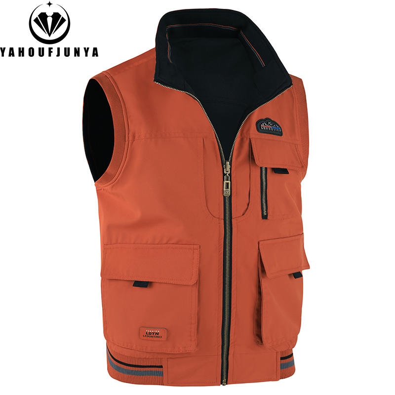 เสื้อกั๊กผู้ชายสำหรับฤดูใบไม้ผ - Leather Work Vest บทวิจารณ์และราคา