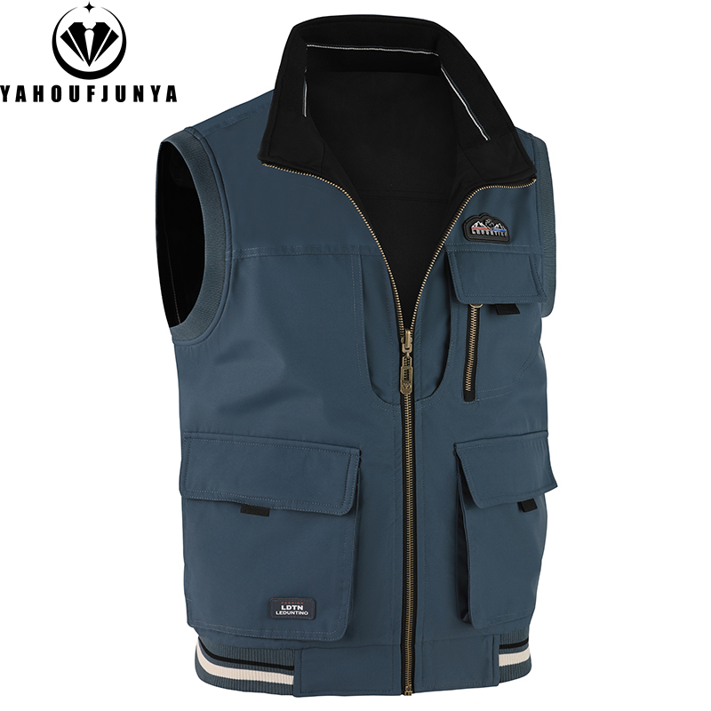 เสื้อกั๊กผู้ชายสำหรับฤดูใบไม้ผ - Leather Work Vest บทวิจารณ์และราคา