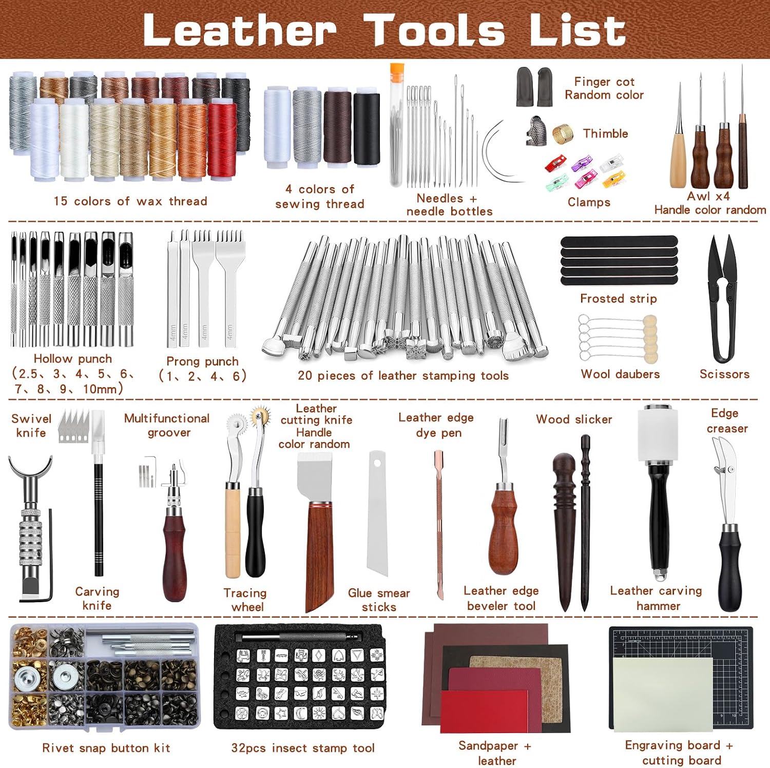 ชุดเครื่องมือหนัง ชุดอุปกรณ์งา - Leather Work Is บทวิจารณ์และราคา