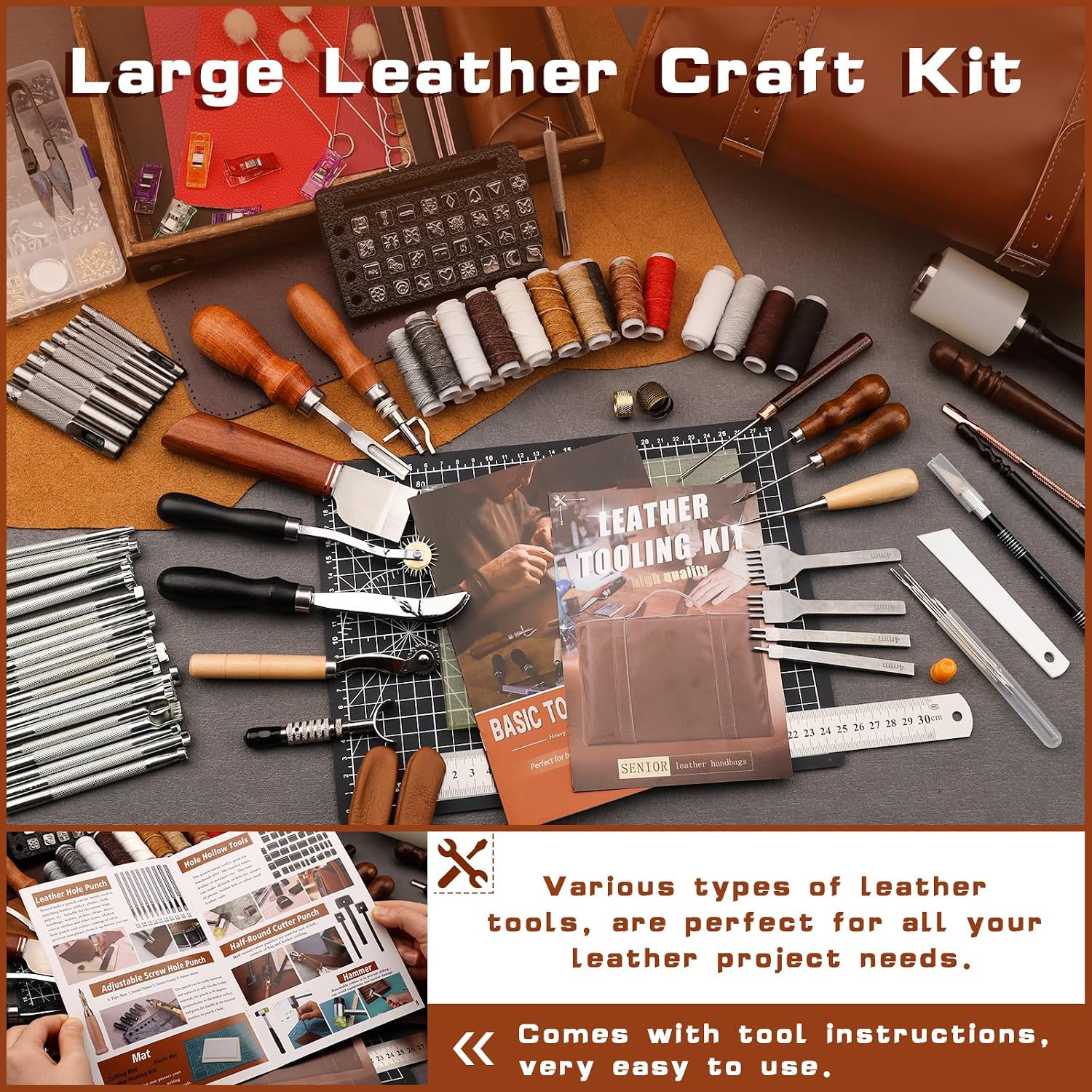 ชุดเครื่องมือหนัง ชุดอุปกรณ์งา - Leather Work Is บทวิจารณ์และราคา