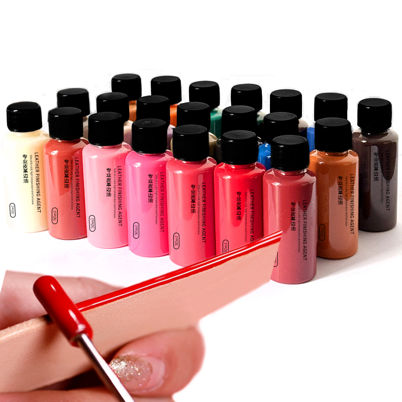 30ml ขอบหนังสีน้ํามัน Dressing - Leather Dye Finish บทวิจารณ์และราคา