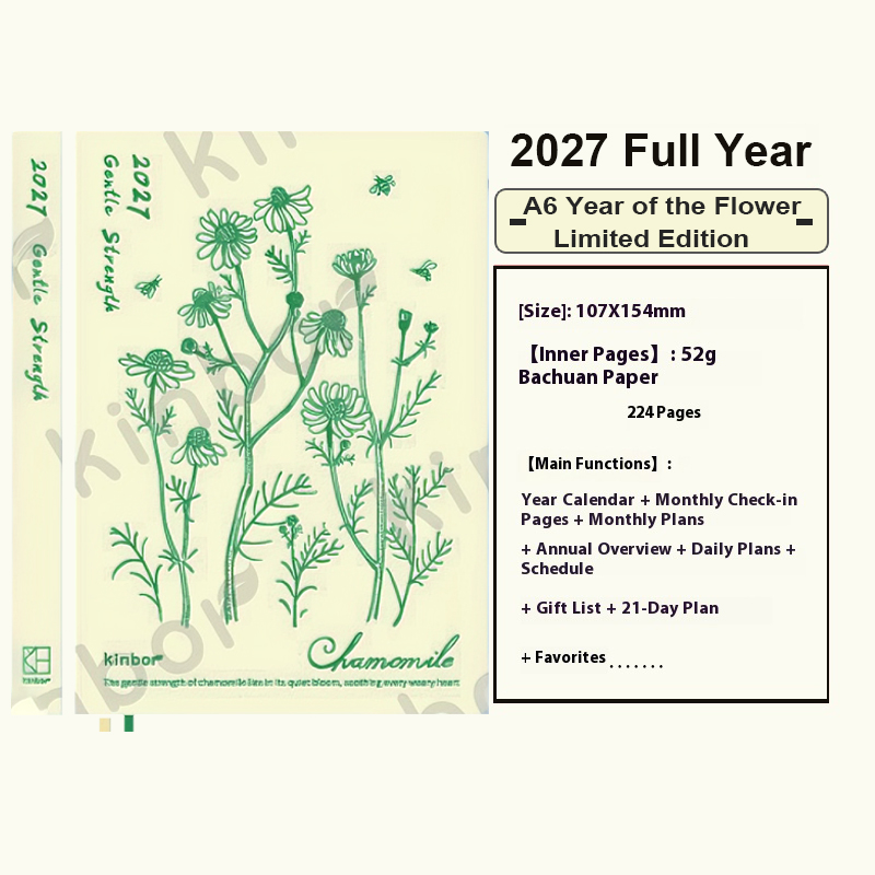 Kinbor สมุดแพลนเนอร์ใหม่ 2027  - Leatherwork Plans บทวิจารณ์และราคา