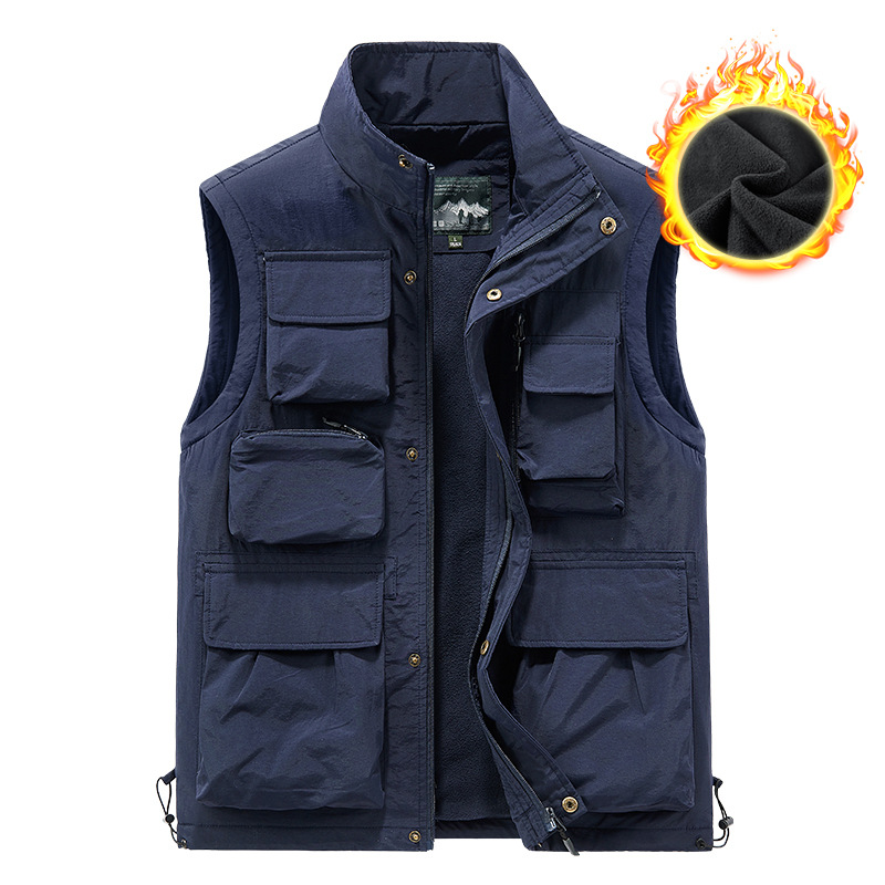 เสื้อกั๊กผ้าฟลีซกลางแจ้งสำหรับ - Leather Work Vest บทวิจารณ์และราคา