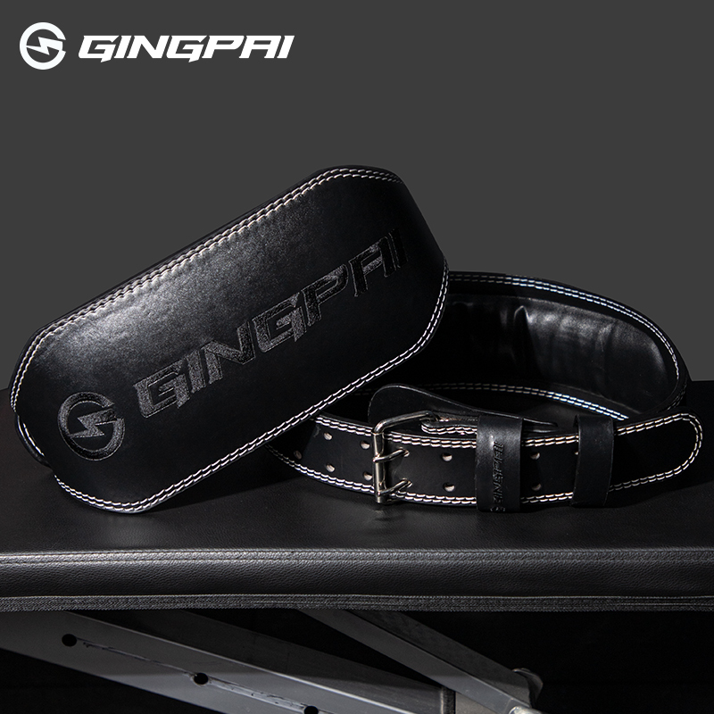 Cowhide เข็มขัดยกน้ําหนักสําหร - Leather Workout Belt บทวิจารณ์และราคา