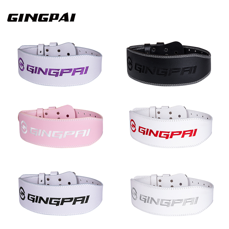 Cowhide เข็มขัดยกน้ําหนักสําหร - Leather Workout Belt บทวิจารณ์และราคา