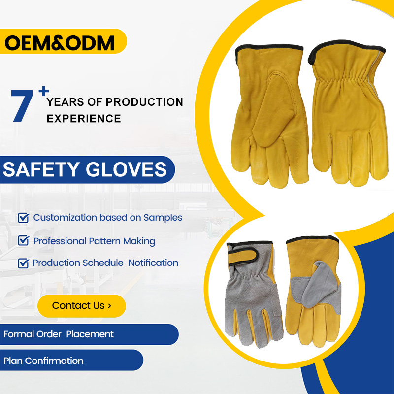 ถุงมือหนังสำหรับงานเชื่อมอุตสา - Leather Work Winter Gloves บทวิจารณ์และราคา