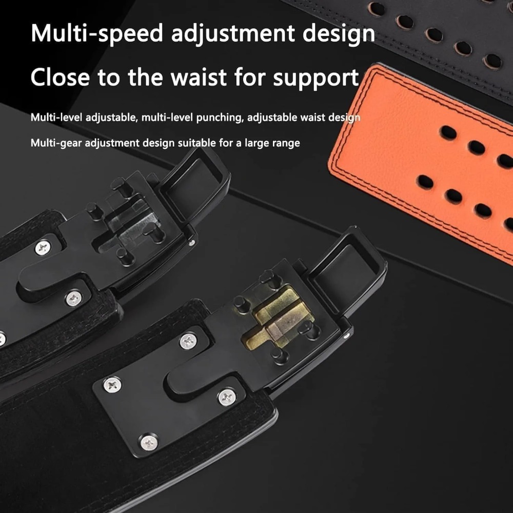 เข็มขัดยกน้ำหนักหนังแท้ หัวเข็ - Leather Workout Belt บทวิจารณ์และราคา