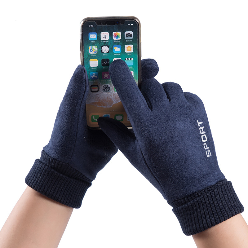 ผู้ชายหนังหนังนิ่มฤดูหนาว Plus - Leather Work Winter Gloves บทวิจารณ์และราคา