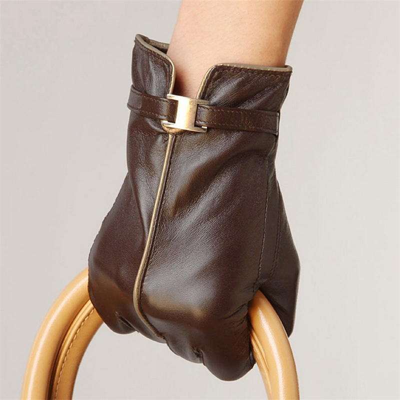 ถุงมือหนังแท้สำหรับผู้หญิง แฟช - Leather Work Winter Gloves บทวิจารณ์และราคา