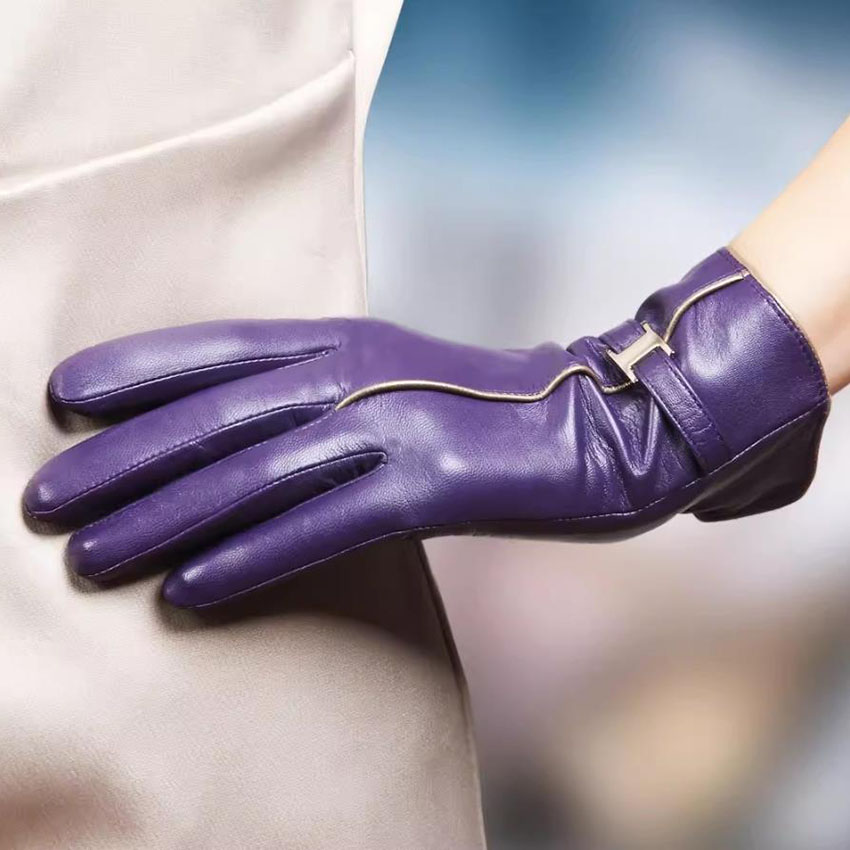ถุงมือหนังแท้สำหรับผู้หญิง แฟช - Leather Work Winter Gloves บทวิจารณ์และราคา